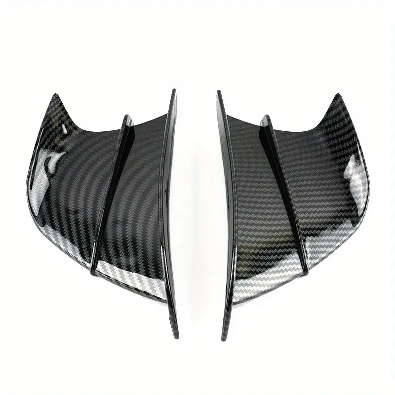 2pcs Aerodynamic Winglet Spoiler Kit for Honda CB650R CB1000 CB1000R CBR1100 CBR600RR CBR1000RR CBR 600RR - High Performance, Durable Polyurethane, Easy Installation, Stylish Red & Black Design, Aerodynamic Aerodynamic Spoiler| Sporty Aerodynamic Design|