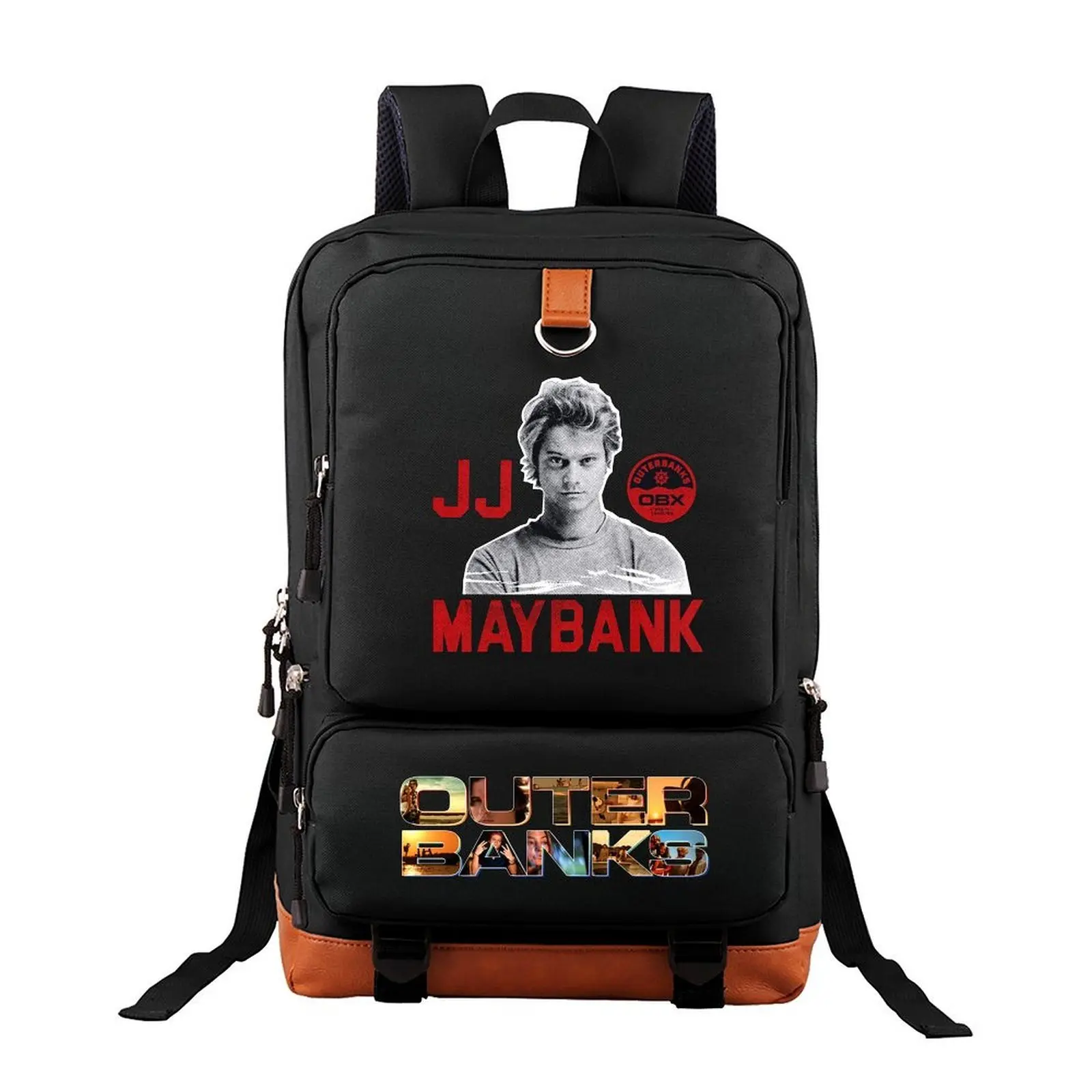 Outer Banks B & W JJ Maybank  Unisex Backpacks,Laptop Bags ,School Backpacks Use for Travel Commuting & Camping Best Birthday Gift for Family&Friends 17.3"*11.4"