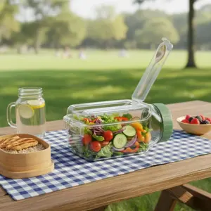 Saladkind Salad Podbuilt, Innovative Salad Container, Perfect for Fresh Salads, Durable Design, Easy to Use, Ideal for Home & Office