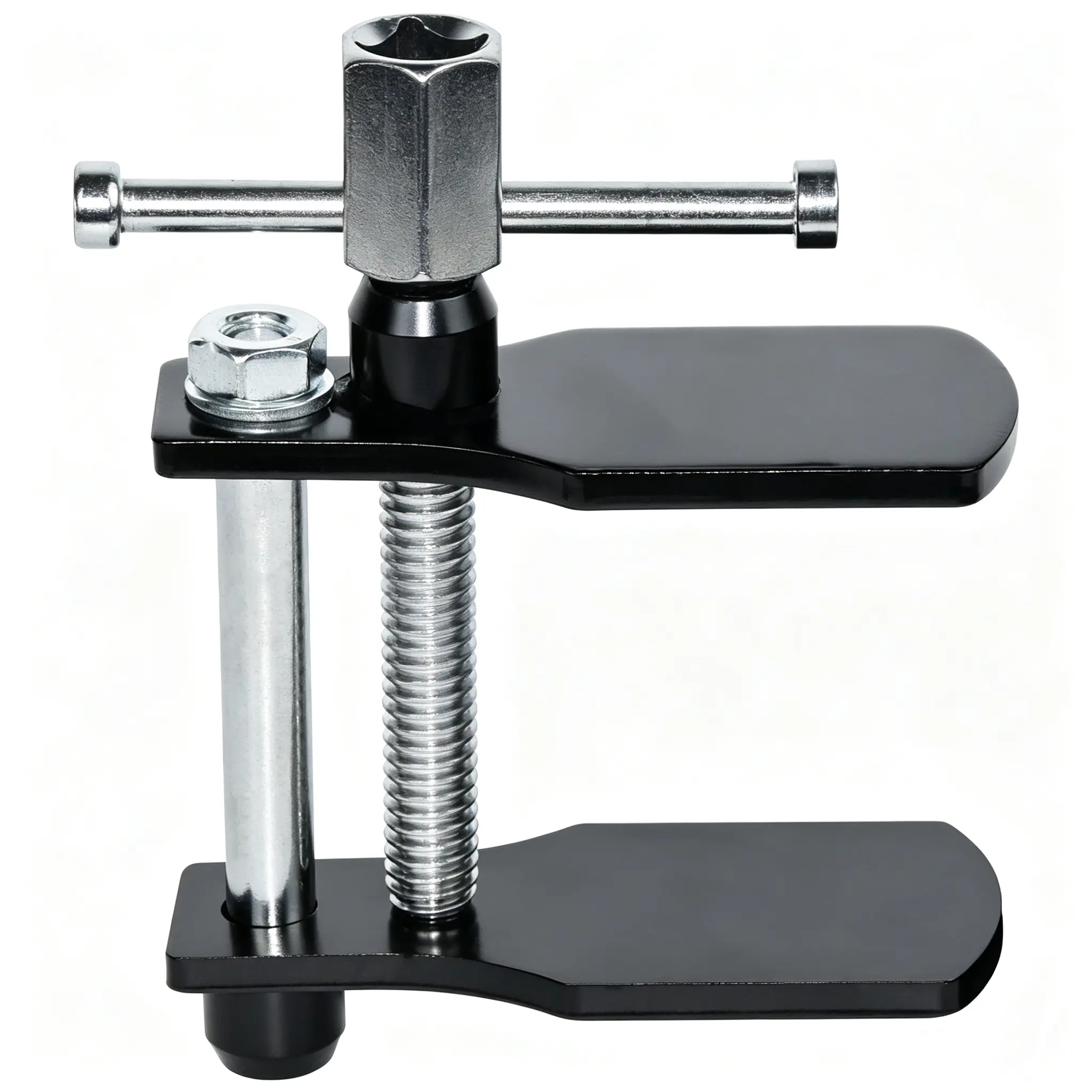 Thsakzo Heavy-Duty Metal Brake Caliper Piston Spreader Tool - GM-Compatible, Flexible Drive with Reaction Plate, Easy-Operation Tool for Cars, SUVs, Trucks