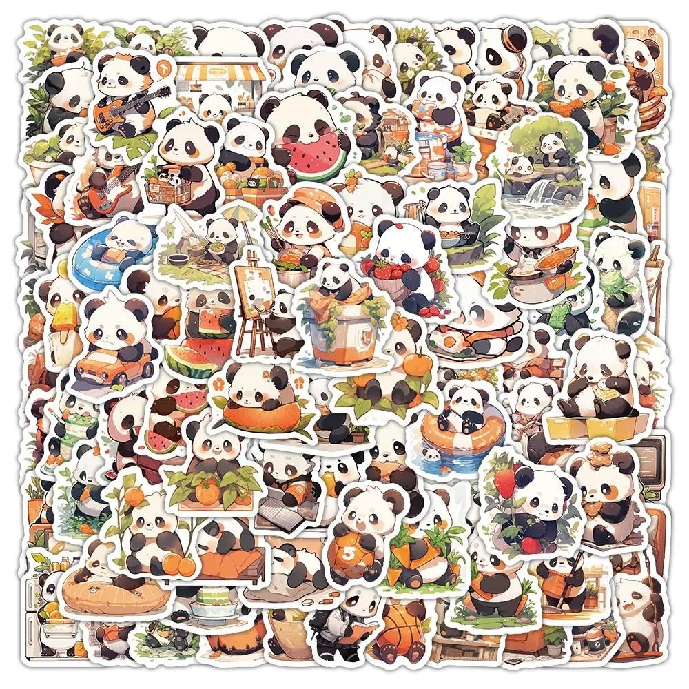 103pcs Panda Daily Stickers, Cute Decorative Stickers for Bullet Journals, Desktop Wall Art, Perfect for Home Office Decoration