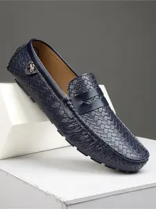 New Arrival Slip‑On Men’s Classic PU Leather Driving Loafers Plus Sizes 39‑47 Available Non‑Slip Fashion Versatile Business Casual Dress Shoes Equipped with Soft Breathable Insole Black Design Ideal Daily Business Road Slip‑On Leather Shoes  Gentlemen