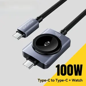 charging  kit Fast Charging 2-in-1 Magnetic Cable for iPhone 17/16/15/14 Apple Watch Type-C to Type-C for Watch Charging chargers