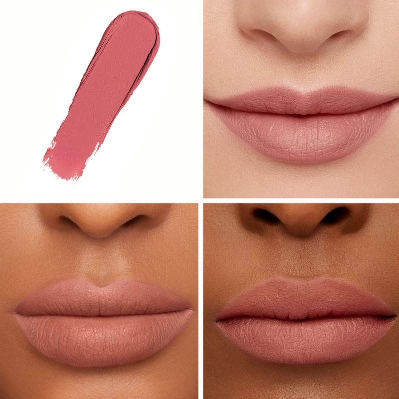 PHOFAY Matte Lipstick 01 with Glossy Finish, Long Lasting Waterproof Color, Nourishing Formula, Smooth Application, 3.5g Cosmetic Makeup Lipgloss