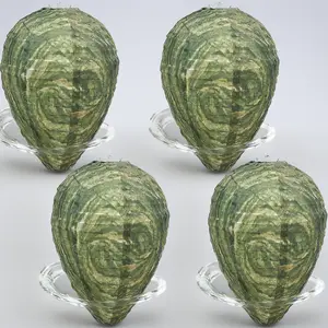 Keep Wasps Away Naturally – 4 Pack Fake Wasp Nest Decoy – Realistic Hornet Nest with Waterproof Fabric & Steel Frame – Outdoor Hanging for Patio, Porch, Garden, Barn, Eaves