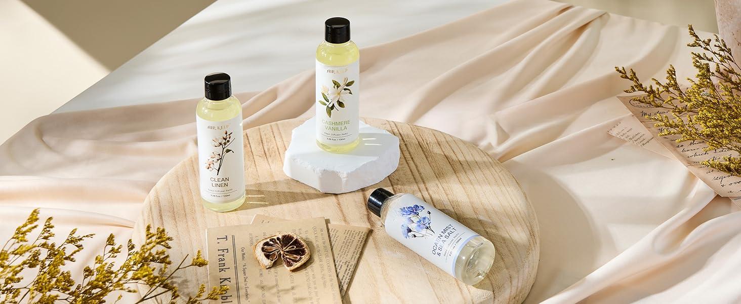 Reed Diffuser Oil Refill/Clean Linen/3.38oz(100ml/1 Pack/Scented Oil Refill for Reed Diffuser Home Fragrance for Bedroom, Bathroom Office Home Decor