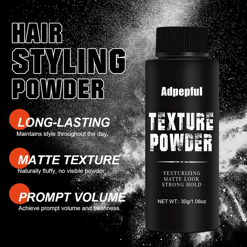 Adpepful Men’s Volumizing Powder – Lightweight & Oil-Control for Natural, Textured Hairstyles | Quick Fix for Flat, Lifeless Hair | Long-Lasting Hold & Volume | Ideal for Oily Hair Rescue