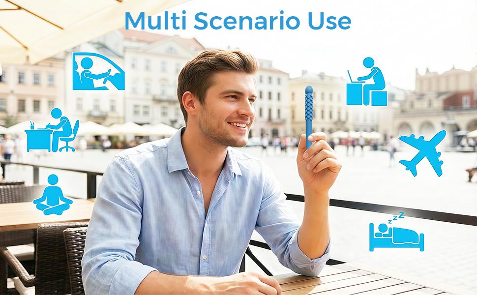 3PCS Chewable Breather with Pure Lock Flavor, Portable Chewable Breather Stick for Fresh Breath, Focus and Breathing Support, Chewable Oral Retainer, Ideal for Travel/Office/Car (Color A)