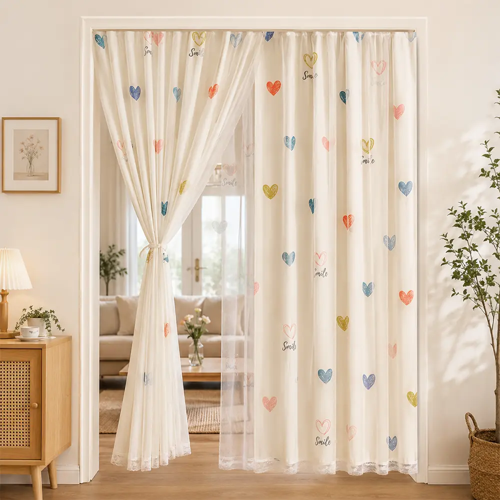 1pc-Double Layer Mesh Door Curtain, Velcro Screen Door Cover for Home, No Drill Easy Installation, Mosquito Net Door Curtain for Patio Bedroom Kitchen, Breathable Insect Barrier, Removable Door Screen for Indoor Outdoor Use