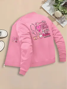 Medical Coat, Women's Printed Jacket, Fashionable Women's Jacket, Suitable for Casual and Formal Occasions, Durable and Multi-functional Design