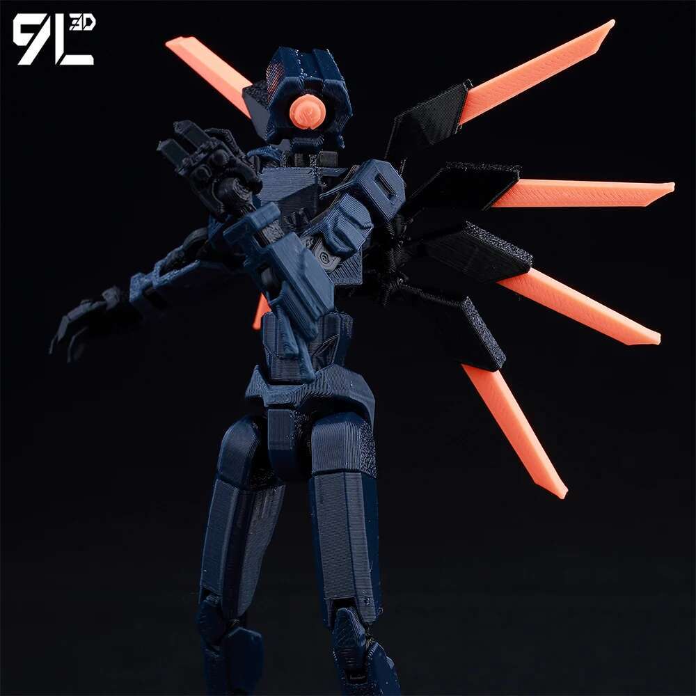 Lucky13 Dummy13 Ultrakill V1 Series Anime Characters-3D Printed Multi-Jointed Deformable Body Posing Model Multi-color Toys Gift