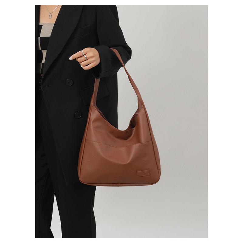 Large Capacity Retro Bag Women's Simple Tote College Student Class Shoulder Casual