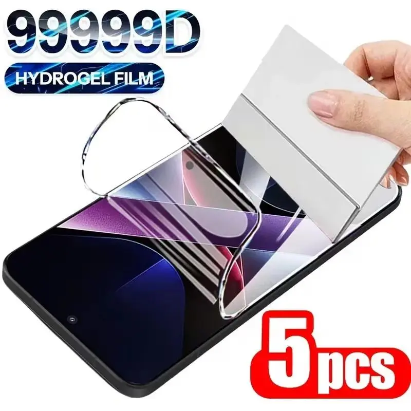 Hydrogel Screen Protector & Screen Guard, 3-5Pcs for Samsung Galaxy A01, A04s, A11, A21s, A22, A23, A24, A31, A34, A42, A52s, A54, A72, A73, A17, A37, A57, Smartphone, Handheld