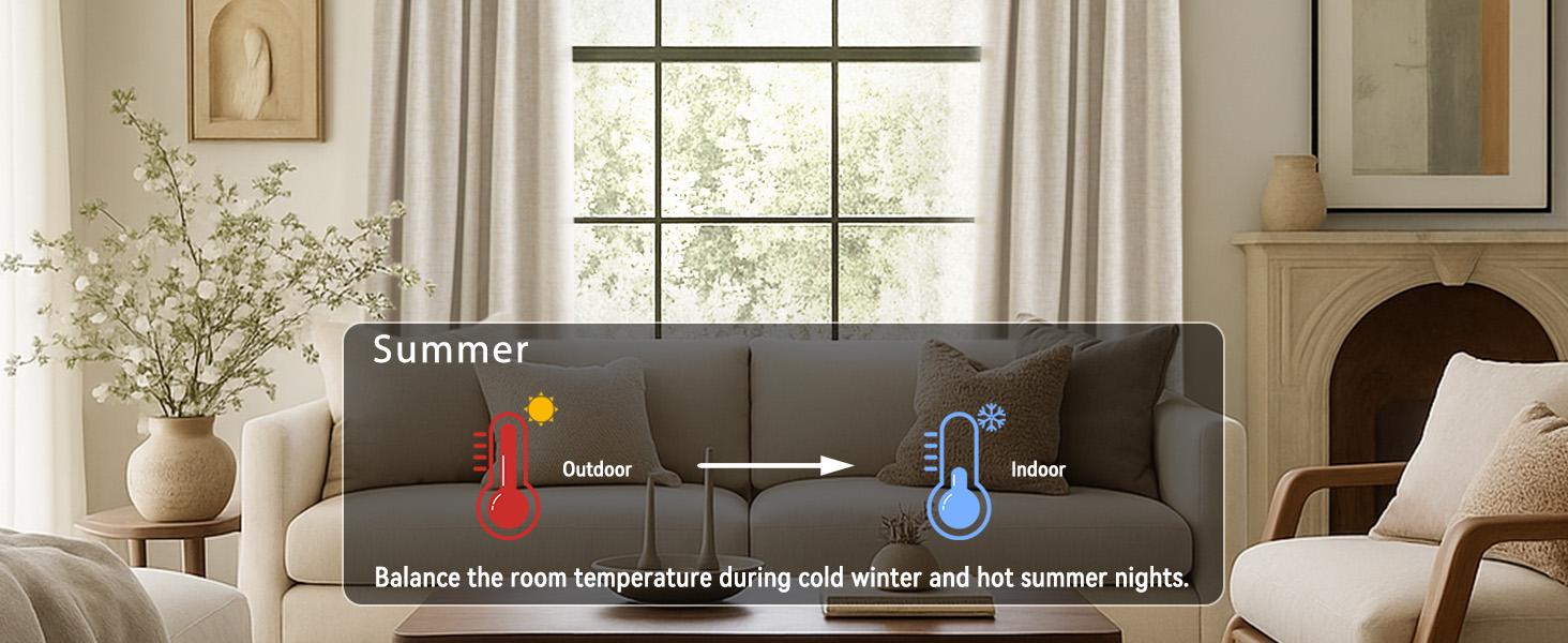 blackout protection linen blackout curtains for bedroom, 84 inches long with back panel/pole bag, living room curtains, insulated blackout curtains, two panels, 50 inches wide x 84 inches long, beige