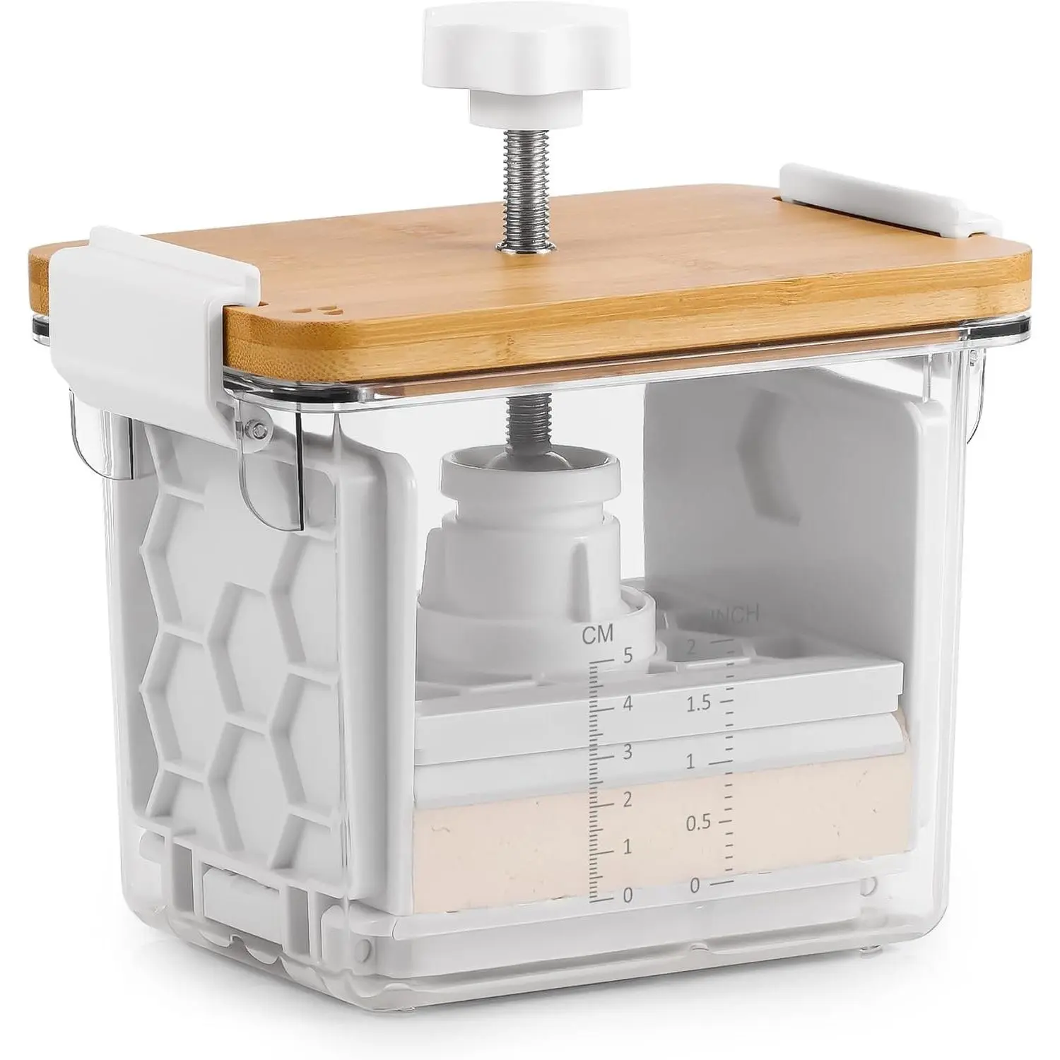 Powerful Adjustable Tofu Press, Dishwasher Safe | Super Powerful, Adjustable, Press Tofu Paneer Cheese As Thin As Paper, Sturdy, Mess-Free, Easy to Use and Clean, BPA Free