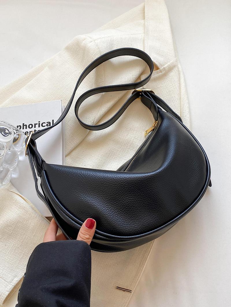 Women's Fashionable Solid Color Shoulder Bag, Casual Versatile Crossbody Bag for Daily Used, Trendy All-match Commuter Bag, Cross Body Bags