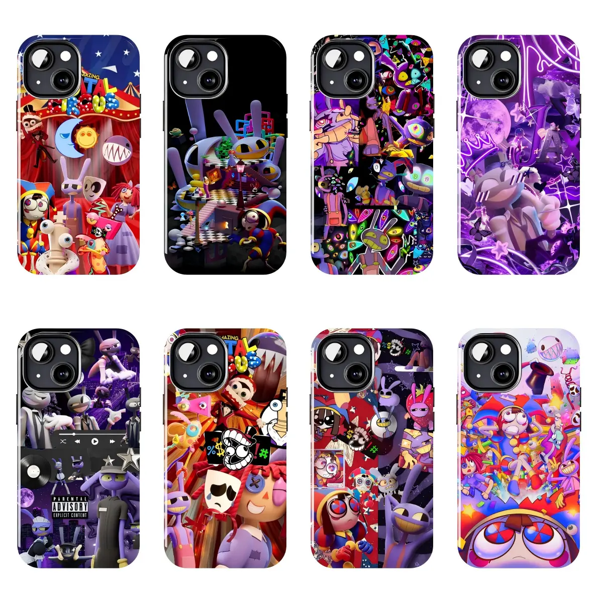 The Amazing Digital Circus Collage Phone Case Suitable for iPhone 17-11 Pro Max/Plus and  Samsung Galaxy S23-25