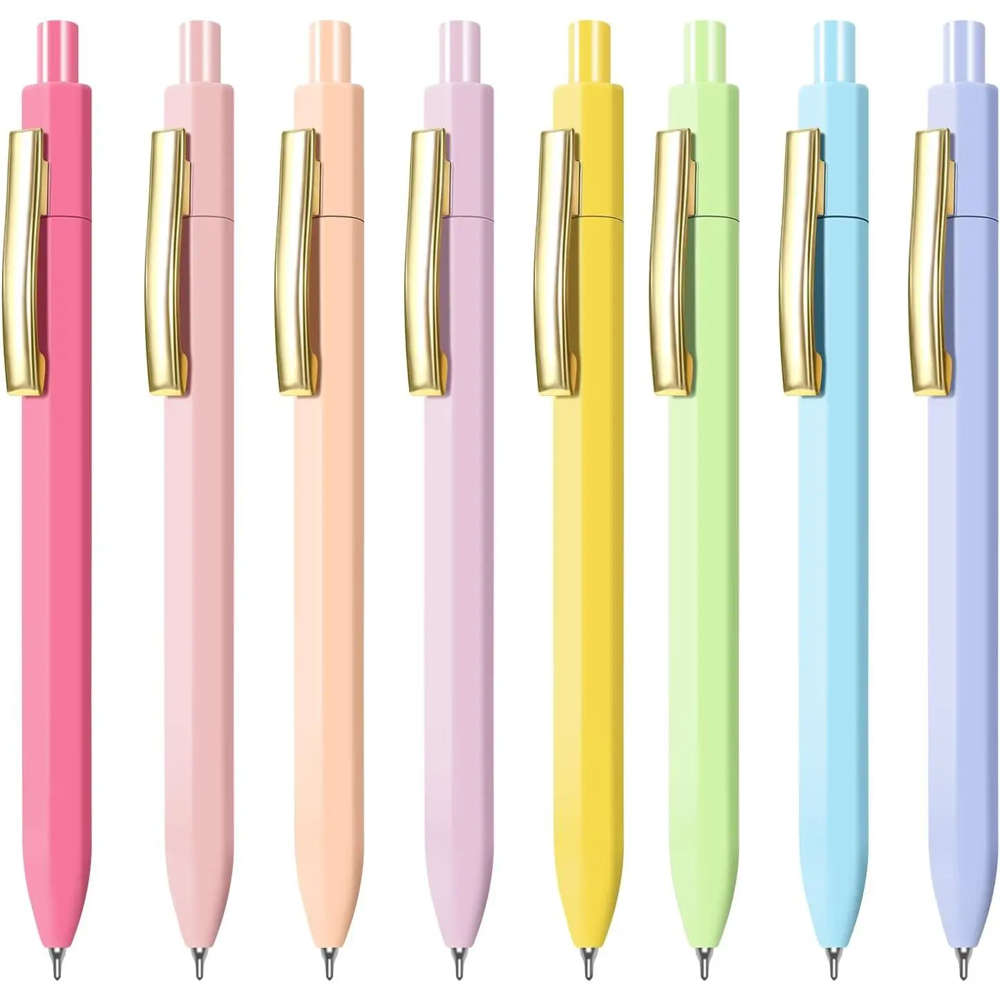 Ballpoint Pens 8 Packs,0.7mm Black Ink Pens, Smooth Writing | Retractable Pen for Journaling  School Office Supplies,Gifts for Women