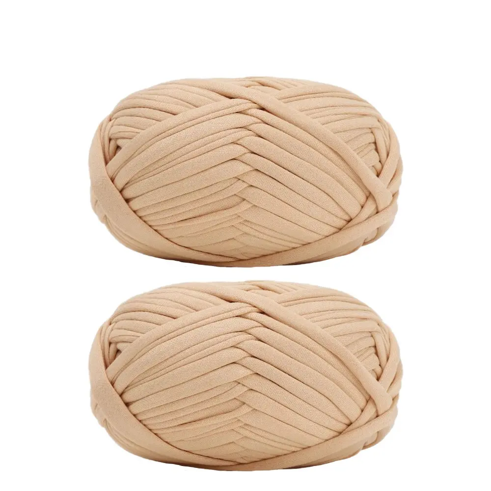 2-Pack Fabric Yarn 100g Each, Total 200g, High Elasticity Knitting Thread for DIY Crafts, Cushions, Shoes, Bags, Decorations