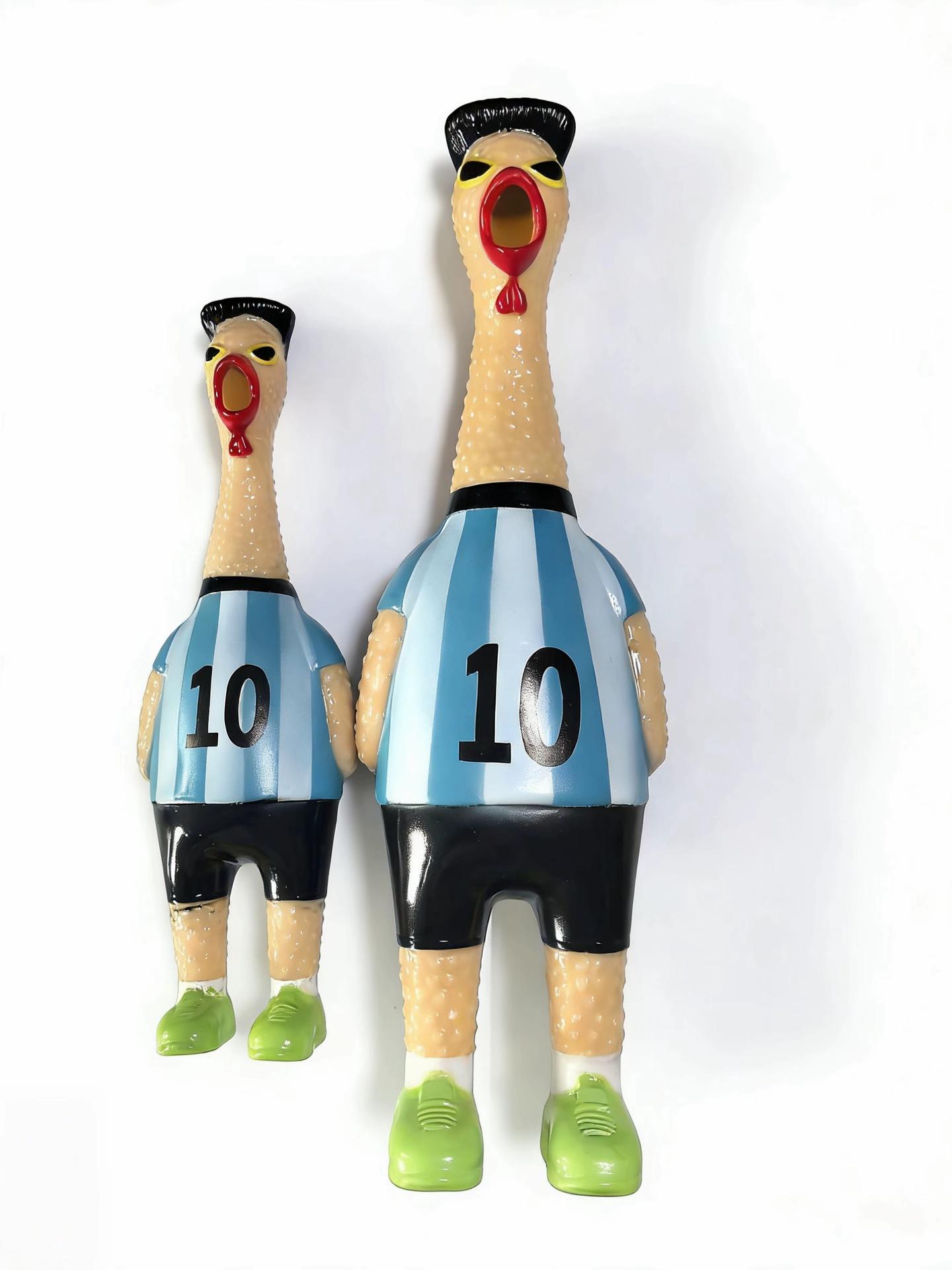 Football Screaming Chicken Stress Relief Toy, Sound-Making Toy for Stress Relief and Fun, Squeezable Toy for Adults and Children