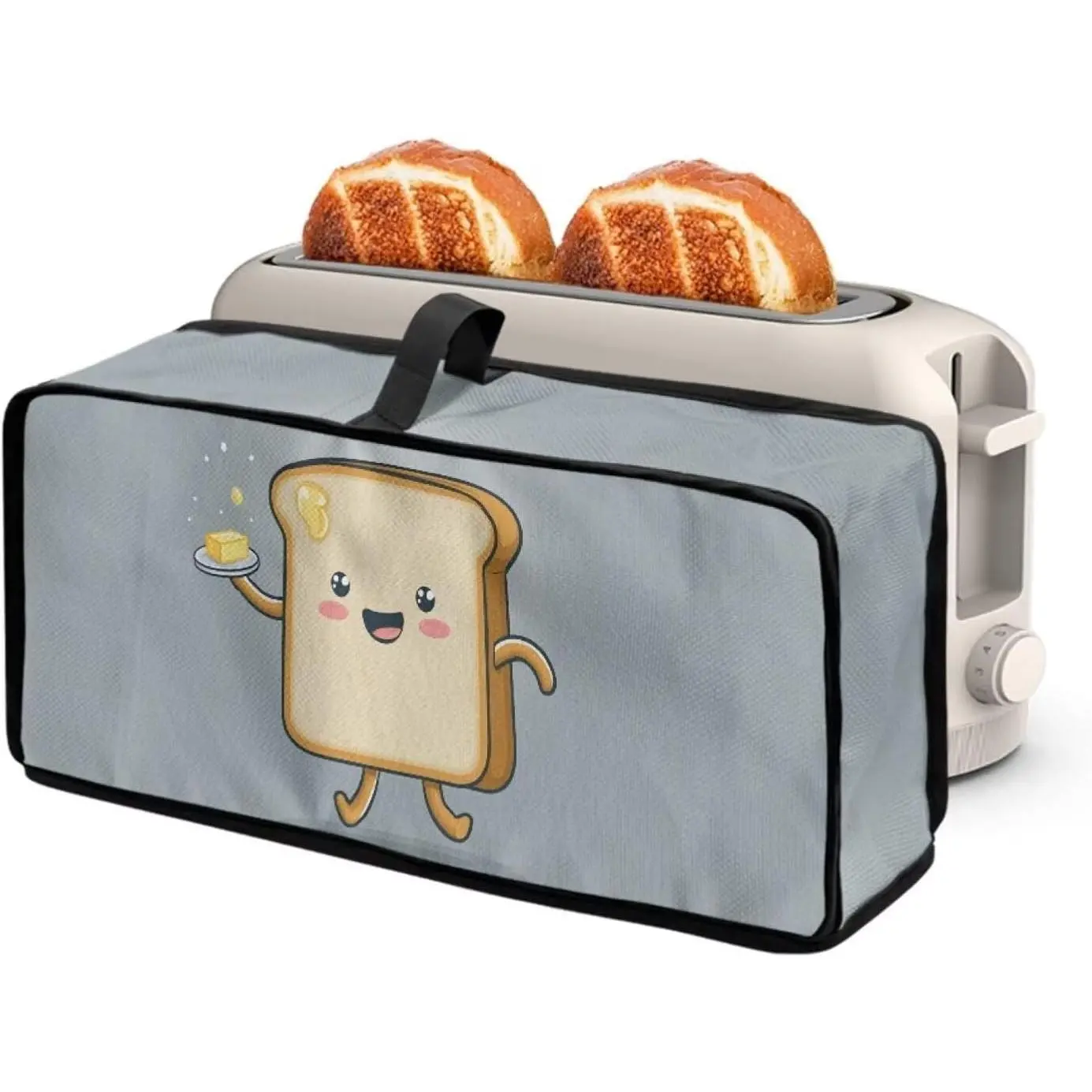 2 Slice Reusable Slim Toaster Cover, Foldable Protective Dust Cover for Bread Maker Bakewear Toaster Accessories