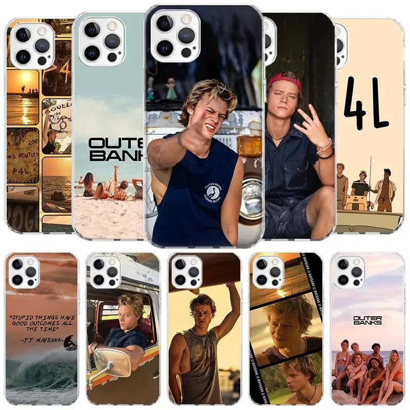 O-Outer B-Banks JJ Maybank Printed Customized Concept Art Protective Smartphone Case - Handheld Cover Compatible with iPhone 11-17 Pro Max/Plus, Samsung Galaxy S23-S25 Devices (Double Din Compatible), Iphone 17 Pro Max, Casual