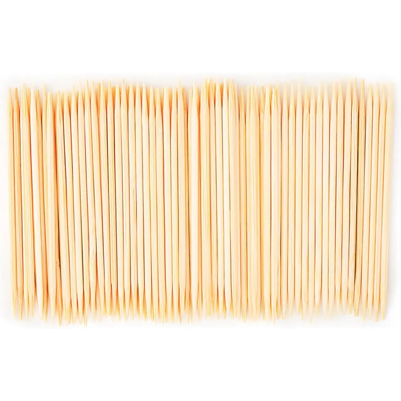 Toothpicks for  Cleaning, Appetizer, Olive, Barbecue, Fruit, Double-Points Wooden Toothpick.600 Count