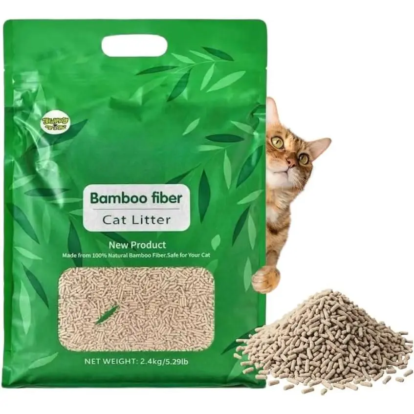 -Based  Fiber  Litter, Green & ,  Odor Control, No ,  Clumping, 99% Dust Free, 5.3Pounds,   Scent