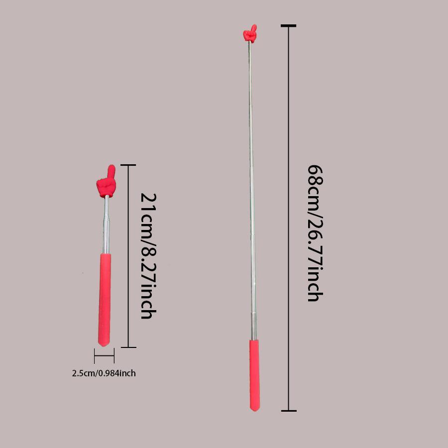 Adjustable Finger Indicator Tool, Multi-Color Teaching Aid, Stainless Steel Teaching Supplies, Ideal for Classroom and Home Use