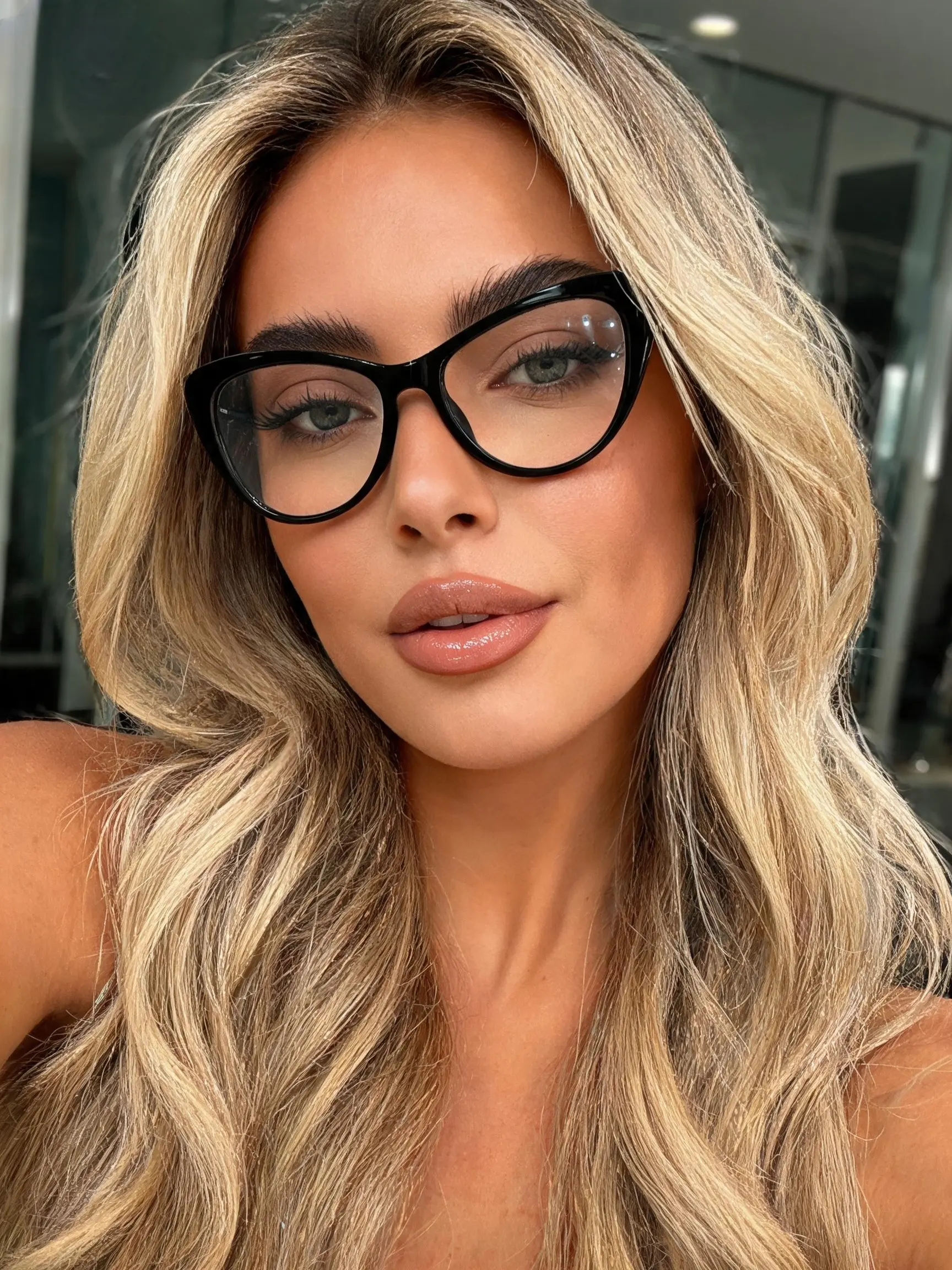 Vintage Frame Cat Eye Glasses for Women, Lightweight Tr Full Frame, Adjustable Prescription Lens, Daily Wear Optics