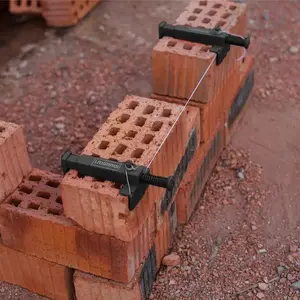 2 Pcs Bricklaying Line Pullers, Hydraulic Mud Mason String Fixing Holder, Portable Construction Layout Tool, for Bricklayers