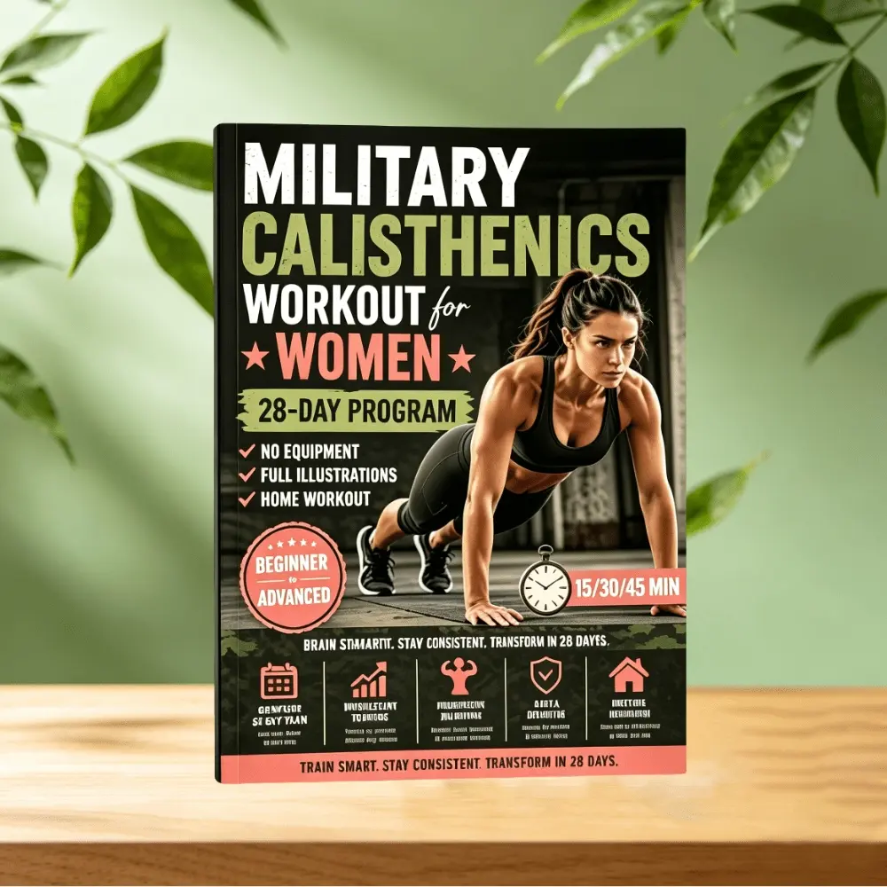 28-Day Bodyweight Workout Journal for Women: Home Fitness Planner, Daily Exercise Tracker, and Illustrated Training Guide