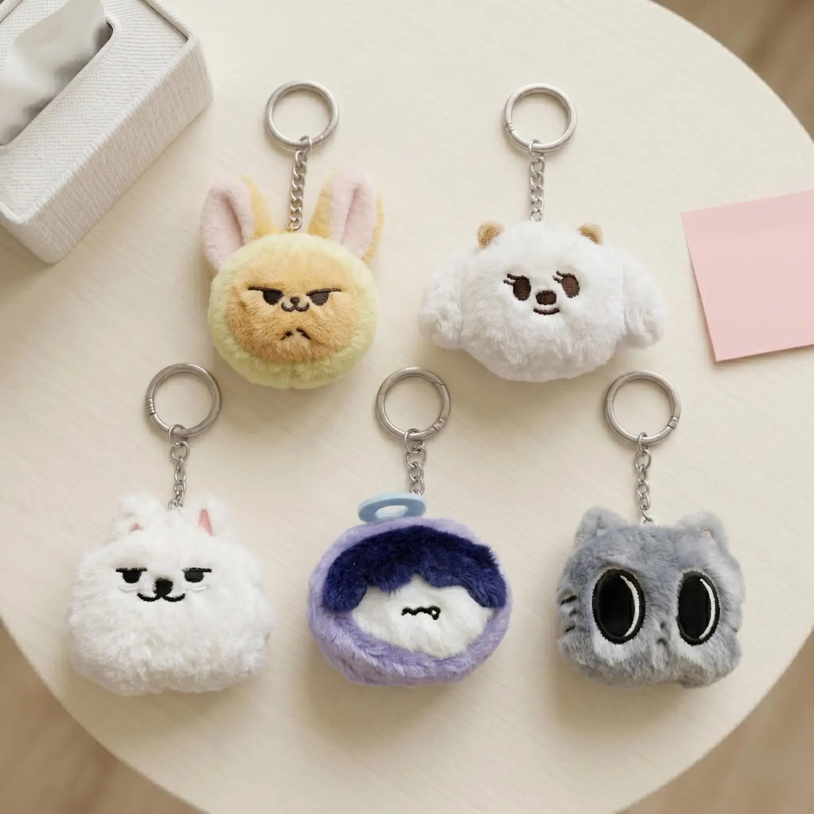 TXT Soobin Plush Keychain - Choi Soobin Bunny Doll Bag Charm, Kpop MOA Gift, Cute Anime Animal Plushie, Handmade Accessory for Backpacks