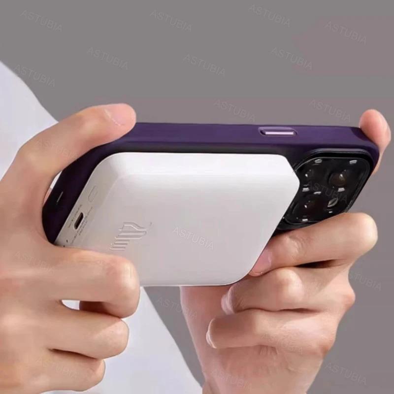 Luxury Magnetic Metal Bumper Protection Case For iPhone 17Air 17 16 15 14 13 12 11 Pro Max Plus Magsafe Acrylic Hard Translucency Cover Shockproof Transparent Casing Cellphone Protective Screen Protector