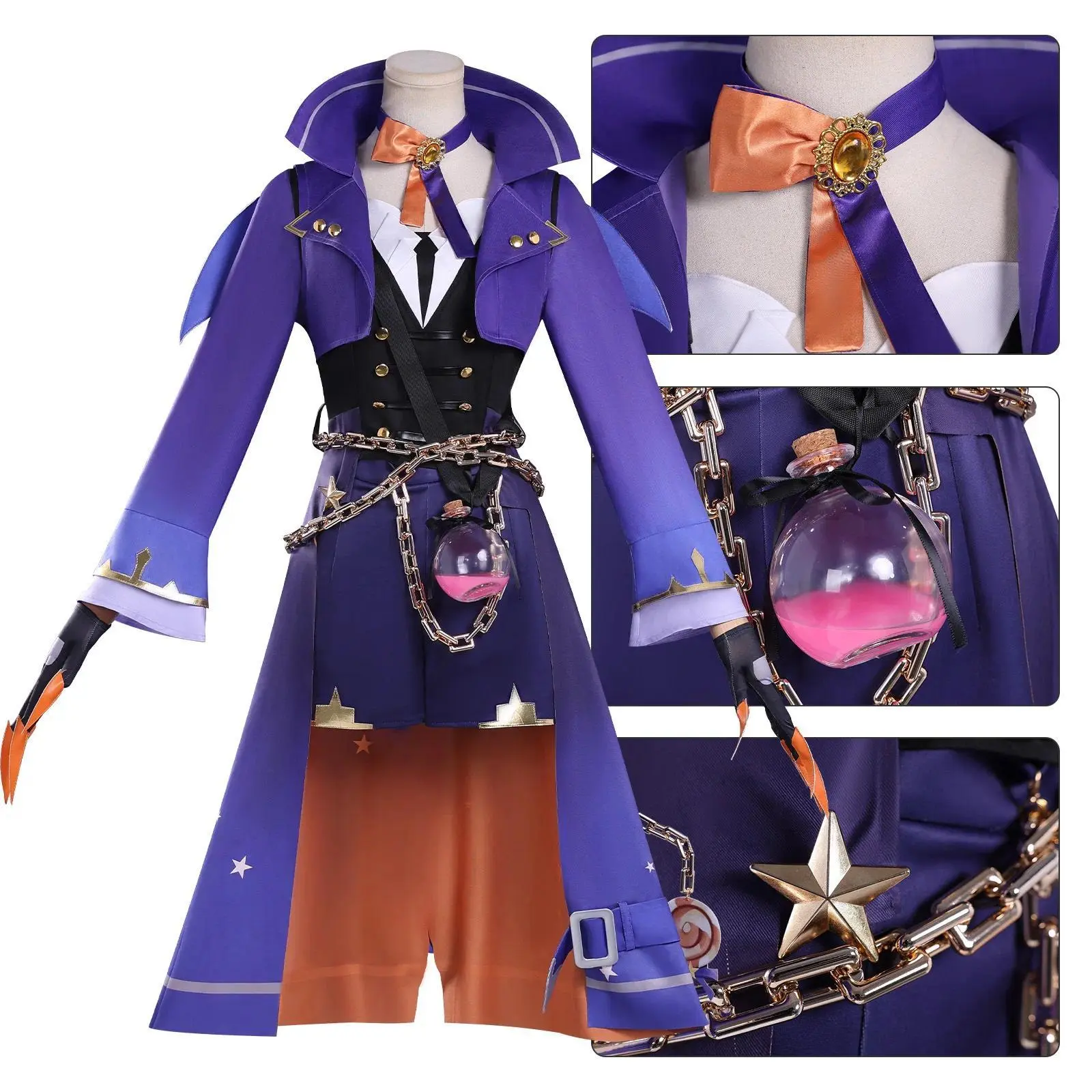 Escape the Night Vandia Cosplay Costume Game Character Halloween Costume Party Performance Clothing for Adult Women