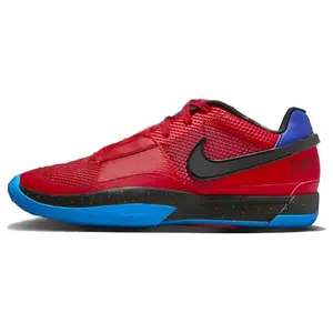 Nike Ja 1 EP Morant Basketball Shoes for Men – Low-Top, Stylish Red and Blue Design Verifiable, with credentials and supporting global authentication