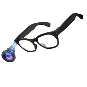 Bluetooth Smart Glasses, Build-in Mic & Speakers,8MP HD Camera , Anti-Shake 1080P Video Recording, 4GB Memory, BT Calling, Music Control ,AI Real Time Translation, WiFi Transfer, Type C Charging Support.