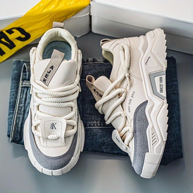 Men's Fashion Trendy Sports Casual Shoes Thick Sole Versatile Skate Shoes