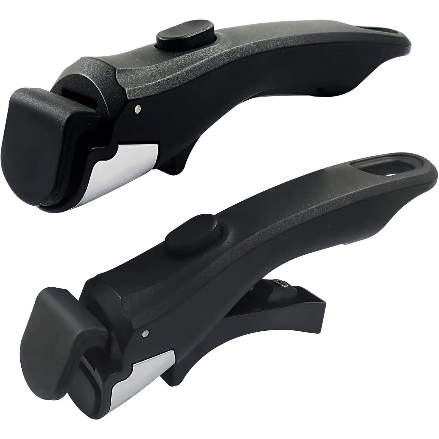 2pcs Removable Pot Handles - 7.5" Heat-Resistant Detachable Replacement Handle | Universal Fits for All Cookware Pans & Pots (Black)