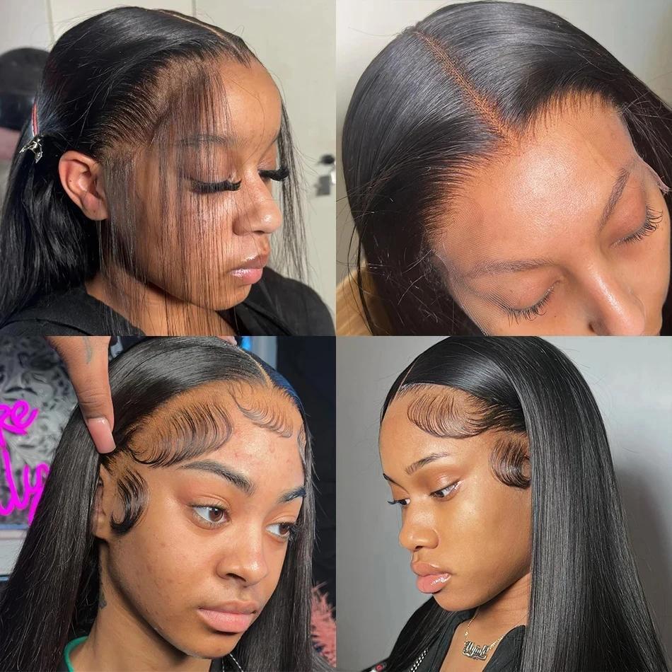 200% Density Human Hair True to Length Bone Straight 30 40 Inch 13x6 HD Lace Frontal Wigs Natural Black 13x4 Lace Front Wigs 200% Density Human Hair True to Length Bone Straight 30 40 Inch 13x6 HD Lace Frontal Wigs Natural Black 13x4 Lace Front Wigs