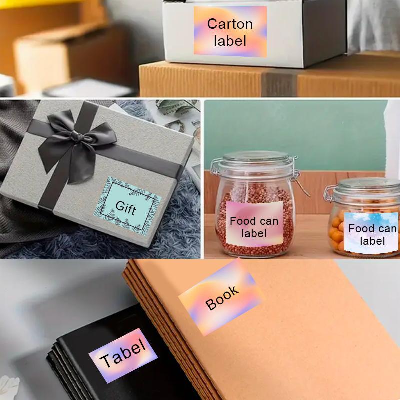 Thermal Printer Paper, 6 Rolls Thermal Printer Paper, Waterproof & Oil-proof Label Sticker for NELKO PM220/PM110 Phomemo M110/M220 Printer