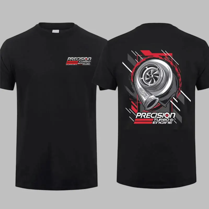 Men's Turbo Print Graphic T-Shirt, a Breathable Slim-Fit Short-Sleeve Top Made in USA, Gift for Male Car Enthusiasts, Graphic T Shirts, Men's T Shirts
