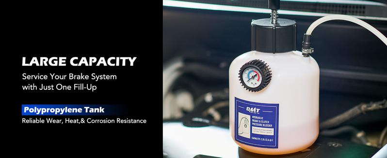 Orion Motor Tech Pressure Bleeder, 2.5L Pressure Brake Bleeder Set with 49.5mm Adapter, 2.6qt Manual Power Brake Bleeder with 500mL Brake Bleeder Bottle Compatible,fathersdaygift Automotive Tire Inflator Car Parts, Limited Time Deal