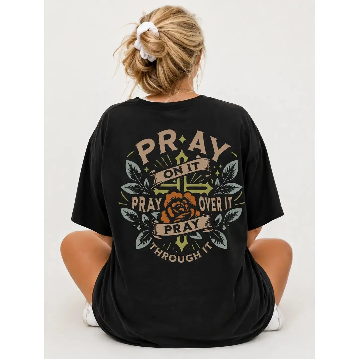 Women's Graphic Print Short Sleeve Pure Cotton Sports Top - Casual Streetwear Loose Boxy Crewneck, Breathable Essential for Daily Wear, All Seasons, Round Neck