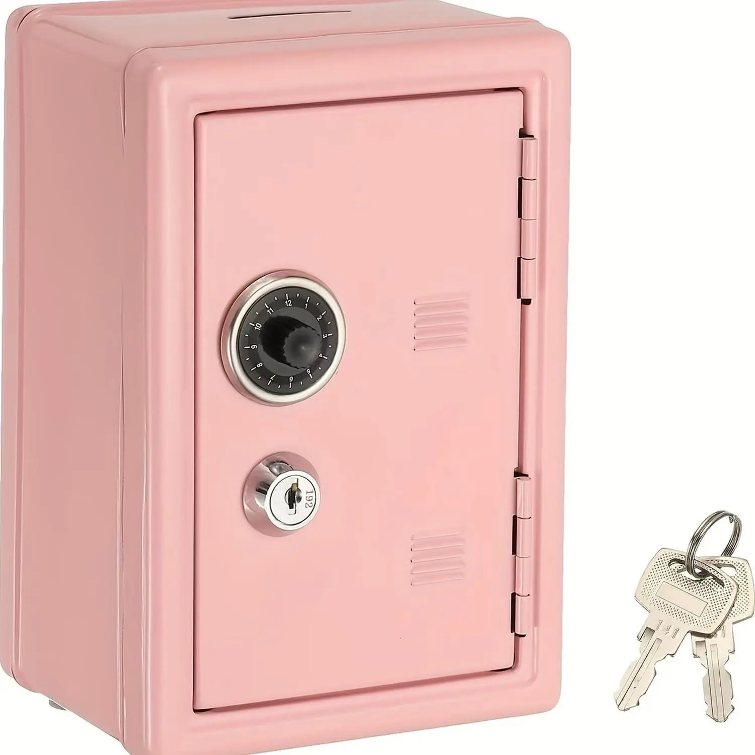 Metal Key Safe Box, Large Capacity Secure Storage Cabinet, Emergency Unlock Feature, Ideal for Home & Office, Holds Cash & Jewelry, Portable