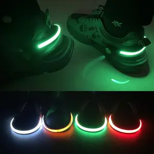 New running sports light-up shoe clip light, mini outdoor night running and cycling warning light, street dance U-shaped flashing shoe clip