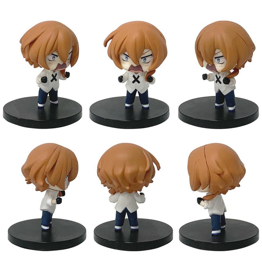 7cm Bungou Stray Dogs Anime Figure Kawaii Dazai Osamu Action Figure Cute Nakahara Chuuya Figurine PVC Collection Model Doll Toys