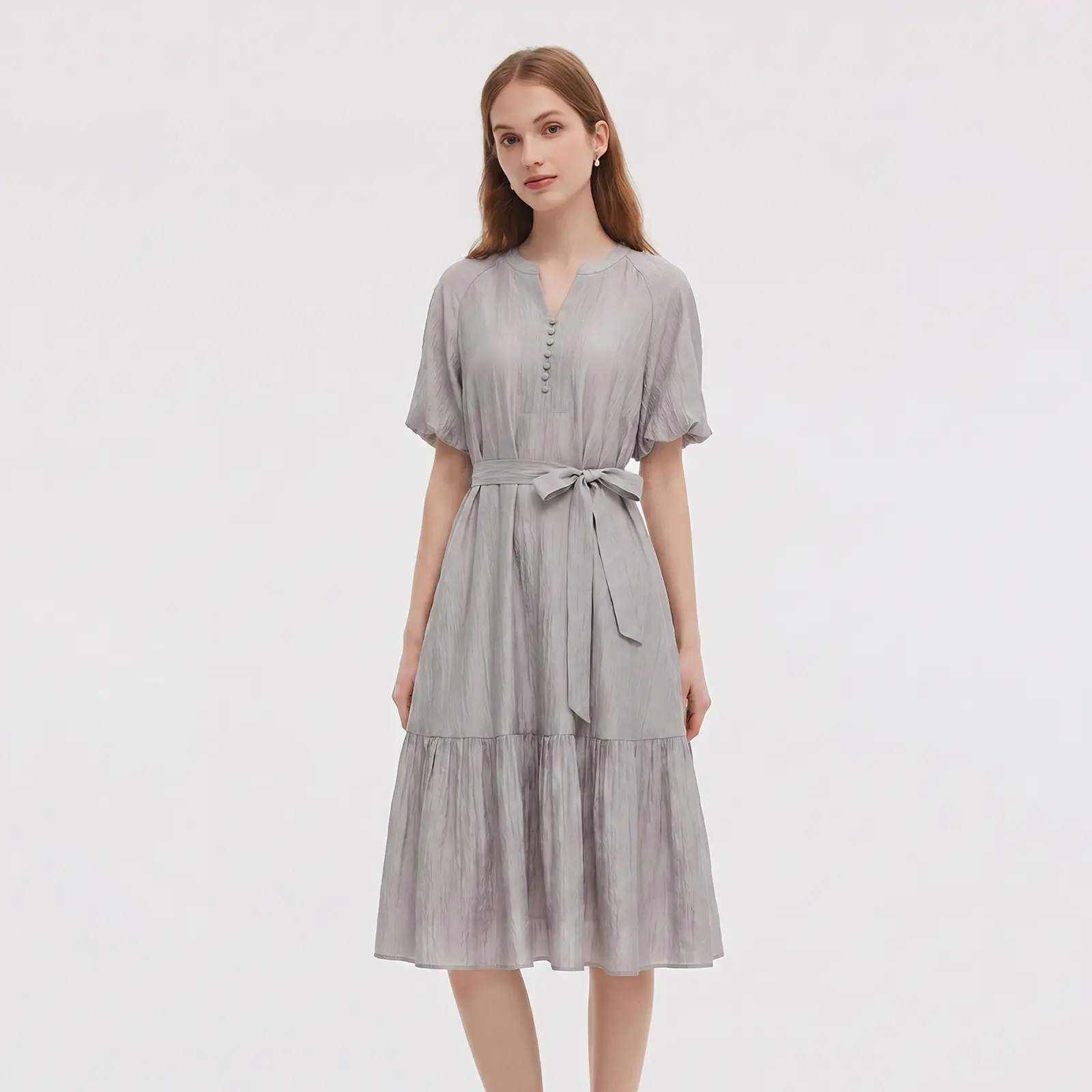 Goelia Acetate Blend Dress with Viscose Lining for Ladies