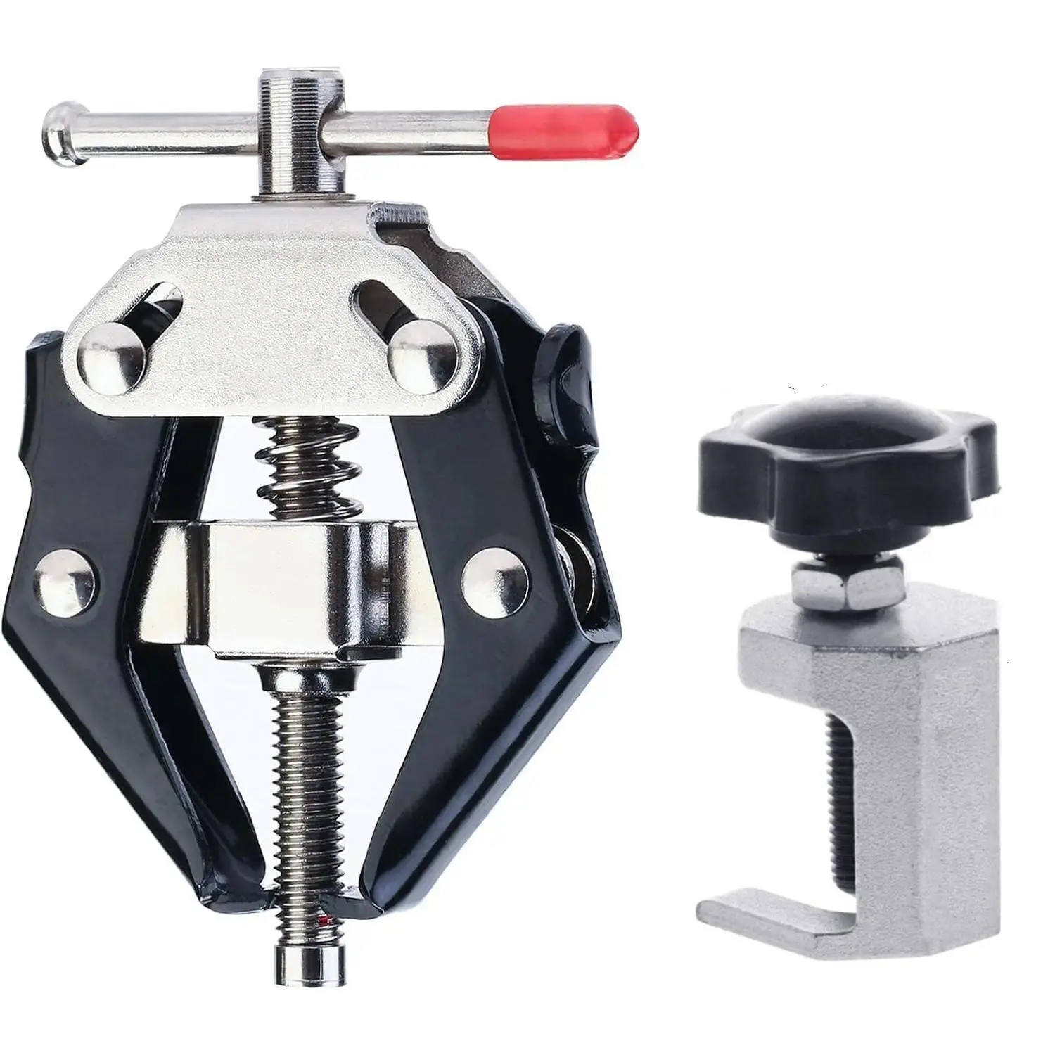 45# Carbon Steel Car Wiper Arm & Battery Terminal Bearing Manual Puller Tool Set - 1 Wiper Arm, 1 Remover Tool, 0.3 kg, 13*10*4cm, 6-28mm Maximum Opening for Vehicle Repair & Maintenance
