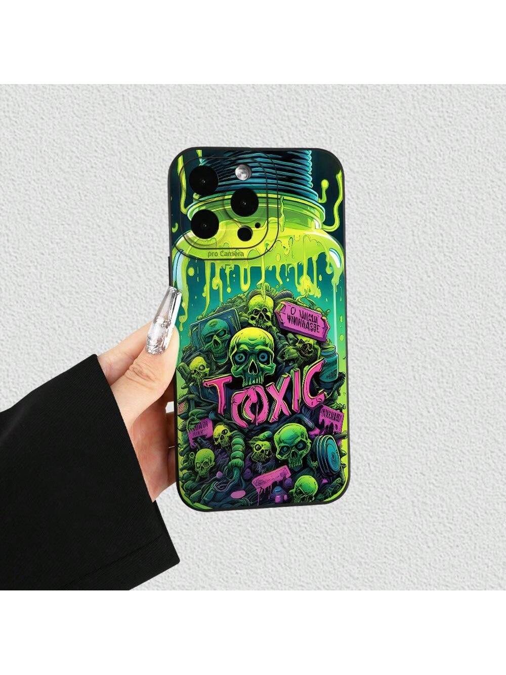 Hot Selling Creative Skull And  Pattern Mobile Phone Case, Suitable For IPhone 16/15/14/13/12/11/XS/XR/X/7/8 Plus/Pro/Max/Mini - Creative And Fashionable Design, Suitable For Men And Women, Give To Friends, Family, Boyfriend, Girlfriend
